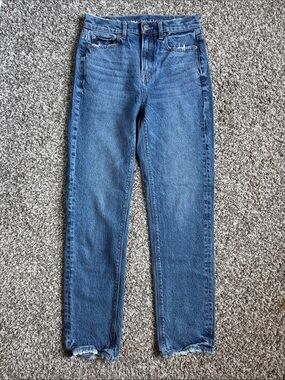 American Eagle Super High Rise Straight Leg Jeans